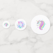 ユニコーン誕生日パーティーの装飾 コンフェッティ (正面)