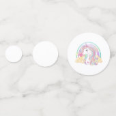 ユニコーン誕生日パーティーの装飾 コンフェッティ (裏面)