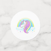 ユニコーン誕生日パーティーの装飾 コンフェッティ (スモール正面)