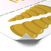 ユニコーン誕生日パーティーゲーム |テールゲームを固定する ポスター (角)