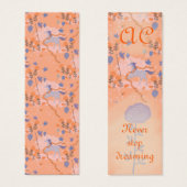 ユニコーン誕生日パーティーパーソナライズされたブックマーク (正面&裏面)