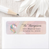 ユニコーン誕生日パーティー差出人住所 ラベル (インサイチュ)