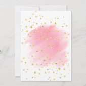 ユニコーン誕生日パーティー招待魔法メタリック 招待状 (裏面)