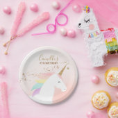 ユニコーン誕生日パーティー紙プレート ペーパープレート (パーティー)