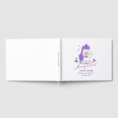 ユニコーン誕生日パーティー虹の色 ゲストブック (全面)