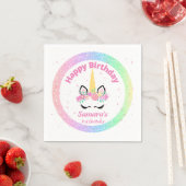 ユニコーン誕生日パーティー スタンダードカクテルナプキン (インサイチュ)