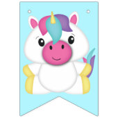 ユニコーン誕生日パーティー バンティングフラッグ (第1の旗)