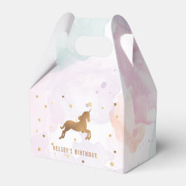 ユニコーン誕生日パーティー フェイバーボックス