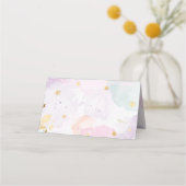 ユニコーン誕生日パーティー プレイスカード (裏面)