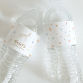 ユニコーン誕生日パーティー ペットボトルラベル