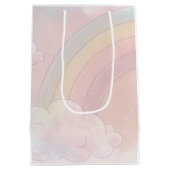 ユニコーン誕生日パーティー ミディアムペーパーバッグ (裏面)