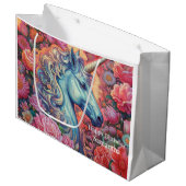 ユニコーン誕生日パーティー ラージペーパーバッグ (正面アングル)