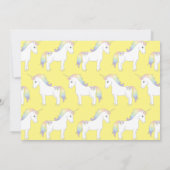 ユニコーン誕生日パーティー 招待状 (裏面)