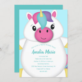 ユニコーン誕生日パーティー 招待状