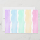 ユニコーン誕生日フォト招待状 招待状 (裏面)