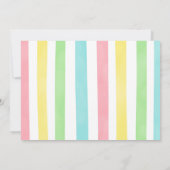 ユニコーン誕生日マジカルパーティーフォト招待状 招待状 (裏面)