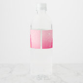 ユニコーン誕生日ラベルレインボーマジカルガールピンク ペットボトルラベル (裏面)