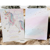 ユニコーン誕生日招待パーティー ☆★ ☆★ ☆★ ☆★ ☆★ 4 招待状
