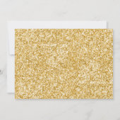 ユニコーン誕生日招待状ピンク金ゴールドマジカル 招待状 (裏面)