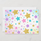 ユニコーン誕生日招待状マジカルユニコーンパーティー 招待状 (裏面)