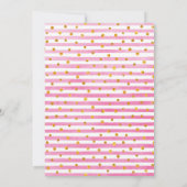 ユニコーン誕生日招待状レインボー招待状 招待状 (裏面)