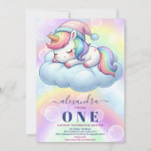 ユニコーン誕生日招待状1st 招待状 (正面)
