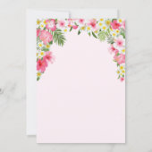 ユニコーン誕生日招待状。ガール誕生日 招待状 (裏面)