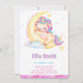 ユニコーン誕生日招待状 招待状 (正面)