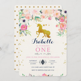 ユニコーン誕生日招待状 招待状