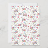 ユニコーン誕生日招待状 招待状 (裏面)