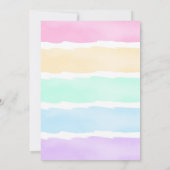 ユニコーン誕生日招待状 招待状 (裏面)