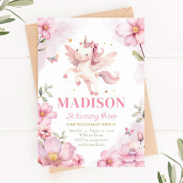 ユニコーン誕生日招待状 招待状