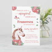 ユニコーン誕生日招待状 招待状 (スタンド正面)