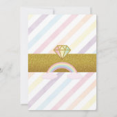 ユニコーン誕生日招待状 招待状 (裏面)