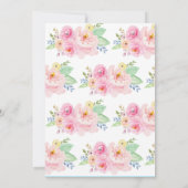 ユニコーン誕生日招待状 招待状 (裏面)