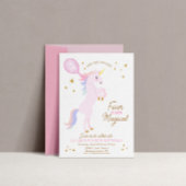 ユニコーン誕生日招待状- FOUR ever MAGICAL 招待状