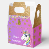 ユニコーン誕生日特典ボックス | パーティーカスタムギフトボックス フェイバーボックス (オープン)