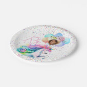 ユニコーン誕生日紙プレート ペーパープレート (アングル)