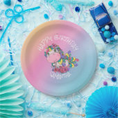 ユニコーン誕生日虹 ペーパープレート (パーティー)