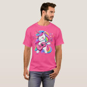ユニコーン誕生日遊パーティーのギター音楽 Tシャツ (正面フル)
