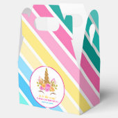 ユニコーン誕生日1st誕生日パーティー フェイバーボックス (オープン)