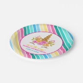 ユニコーン誕生日1st誕生日パーティー ペーパープレート (アングル)