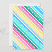 ユニコーン誕生日1st誕生日パーティー 招待状 (裏面)