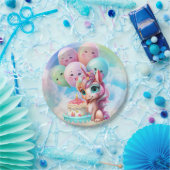 ユニコーン誕生日 ペーパープレート (パーティー)