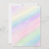 ユニコーン誕生日 招待状 (裏面)