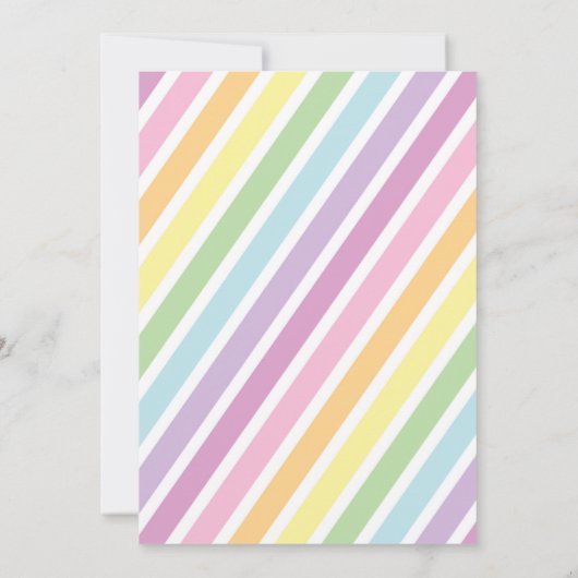 ユニコーン誕生日 招待状 (裏面)