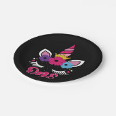 ユニコーン誕生日Tシャツ1枚デザイン ペーパープレート (アングル)