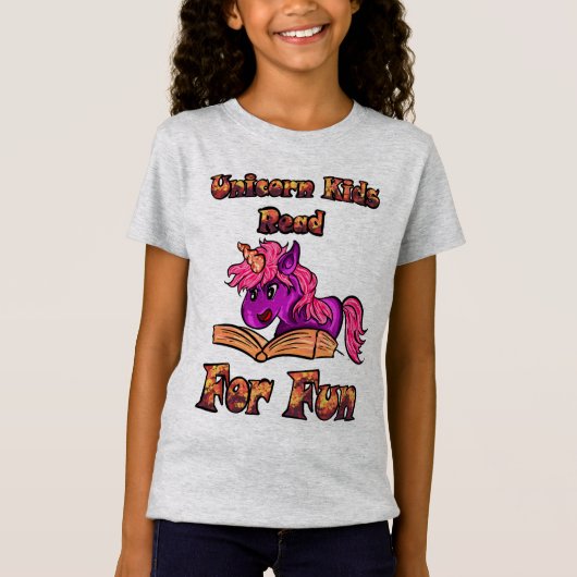 ユニコーン読おもしろい Tシャツ (正面)