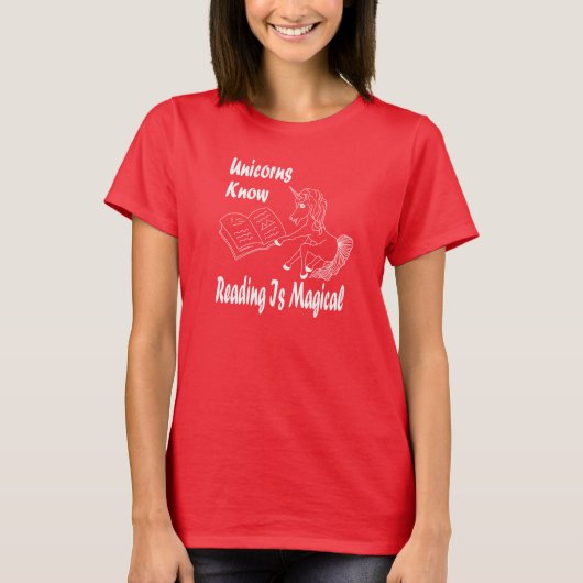 ユニコーン読ノウハウ魔法 – 基本ティー – WL Tシャツ (正面)