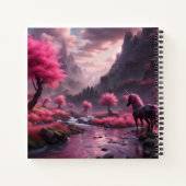 ユニコーン象徴主義ハードカバー ノートブック (裏面)